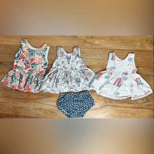 Clover + Co 18-24M Fun & Bright Capsule Wardrobe Summer Tank and Shorts 4 pc set